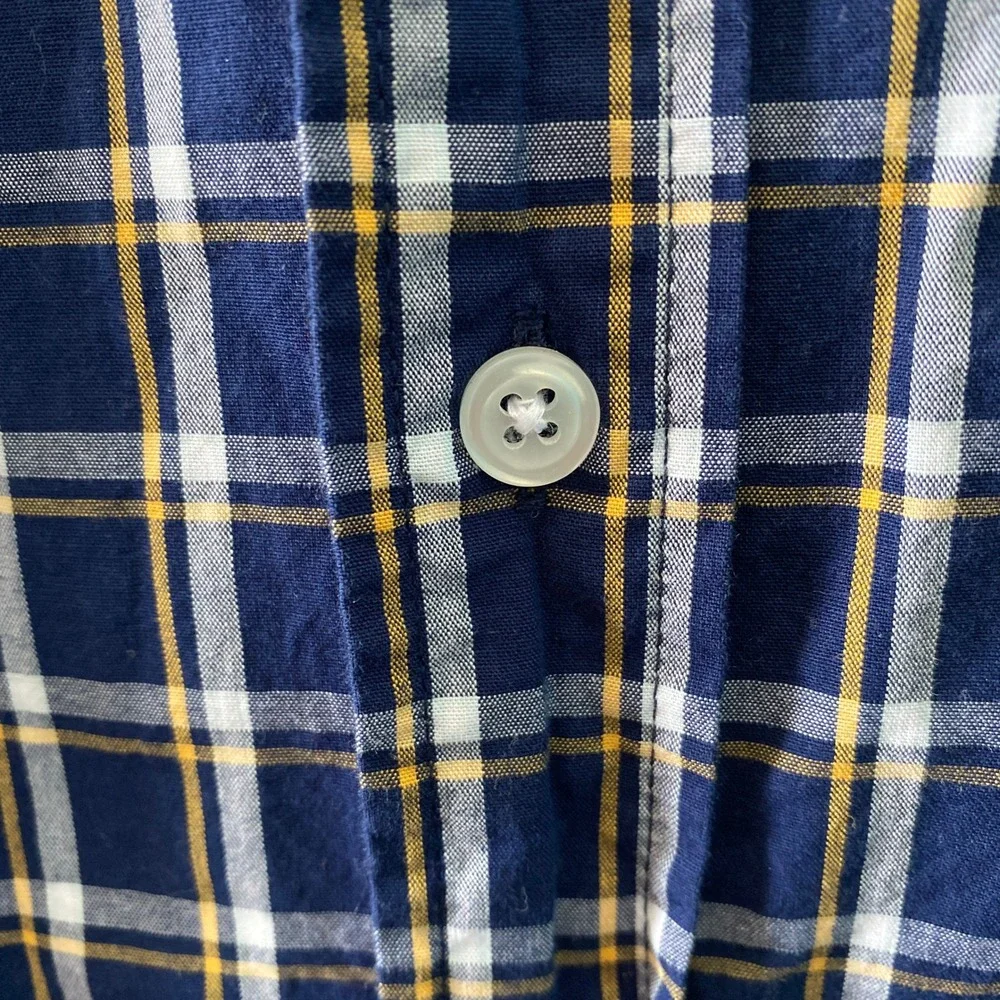 J. Crew Men's Classic Flex-Washed‎ Long-Sleeved Button-Down Shirt Size L Blue